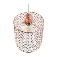 Elegant Designs 1 - Light Elipse Crystal Cylinder Pendant