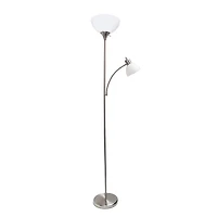Simple Designs Floor Lamp with Reading Light