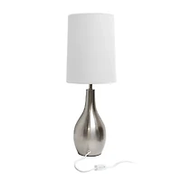 Simple Designs 1 Light Tear Drop Table Lamp