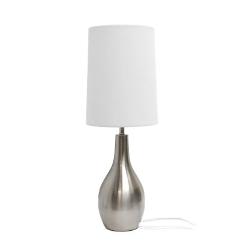 Simple Designs 1 Light Tear Drop Table Lamp
