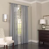 Eclipse Chelsea Rod Pocket Sheer Single Curtain Panel