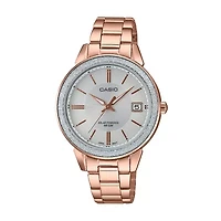 Casio Womens Rose Goldtone Stainless Steel Bracelet Watch Ltps200pg-9av