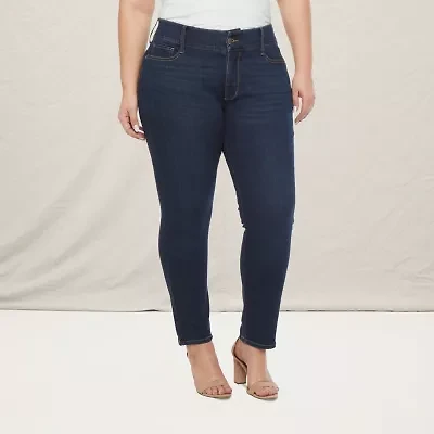 a.n.a Womens Stretch Fabric Skinny Fit Plus Jean