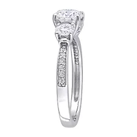 Womens 1 3/8 CT. T.W. Lab Created White Moissanite 10K Gold 3-Stone Engagement Ring