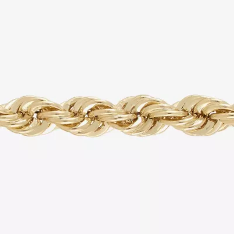 10K Gold 18 - 24 Inch Hollow Rope Chain Necklace