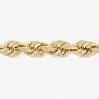10K Gold 18 - 24 Inch Hollow Rope Chain Necklace