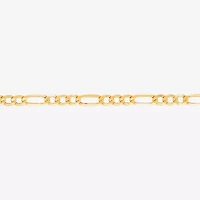 Made in Italy Mens 10K Gold 22 Inch Link Necklace