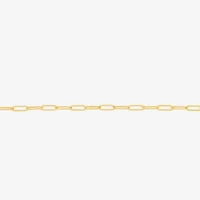 Layered Look Womens 14K Gold 20 Inch Paperclip Chain Necklace