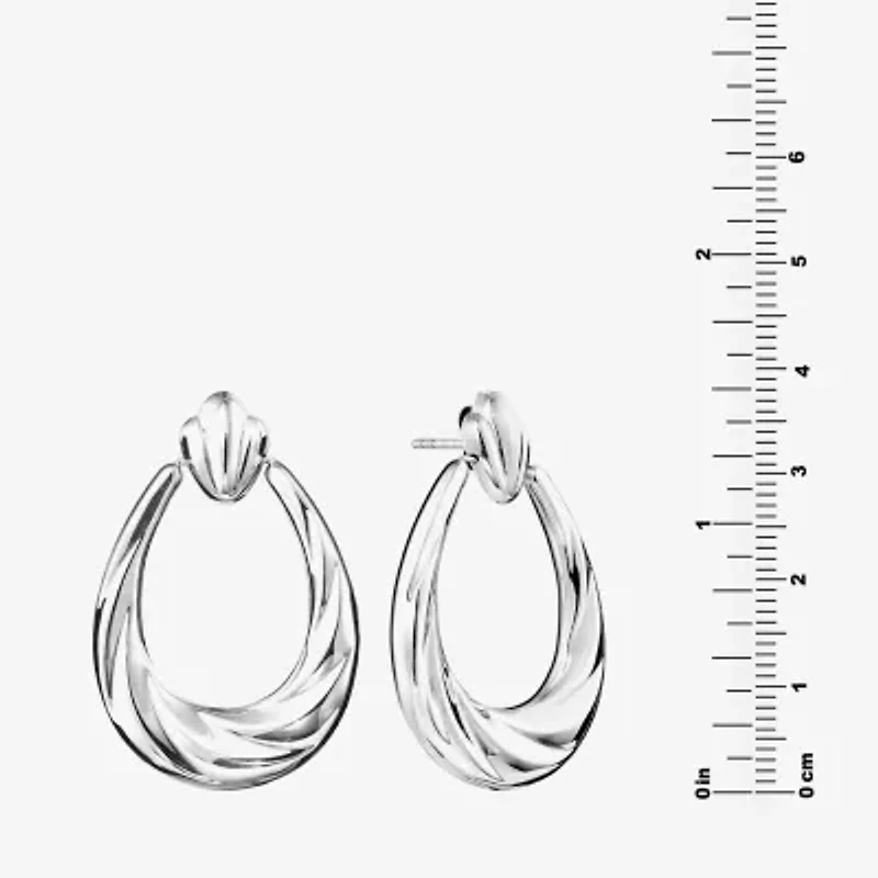 Womens Sterling Silver Drop Earrings