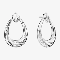 Womens Sterling Silver Drop Earrings