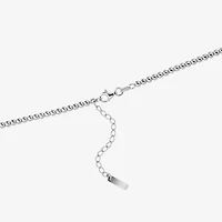 Womens Sterling Silver Heart 18 Inch Pendant Necklace