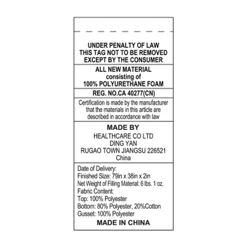 Bodipedic Home 2-Inch Gel-Infused Memory Foam Mattress Topper With Circular-Knit Cover