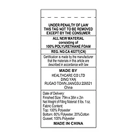 Bodipedic Home 2-Inch Gel-Infused Memory Foam Mattress Topper With Circular-Knit Cover