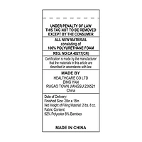 Bodipedic Home Memory Foam Cluster Pillow With Rayon Cover