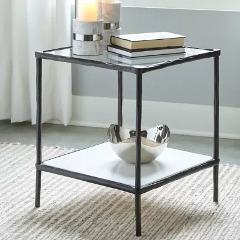 Signature Design By Ashley Ryandale in Antique Black Accent Table