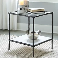 Signature Design By Ashley Ryandale in Antique Black Accent Table