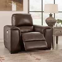 Signature Design By Ashley® Alessandro Dual Power Leather Recliner