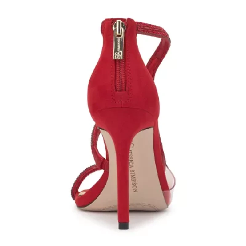 JS Jessica Simpson Jorinda Womens Round Open Toe Stiletto Heel Pumps