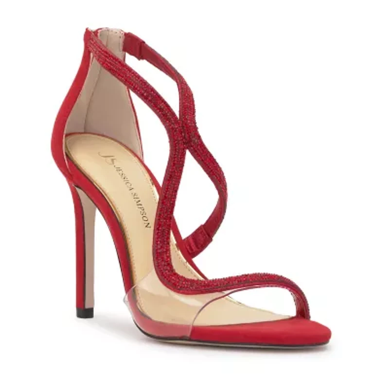 JS Jessica Simpson Jorinda Womens Round Open Toe Stiletto Heel Pumps