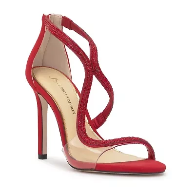 JS Jessica Simpson Jorinda Womens Round Open Toe Stiletto Heel Pumps