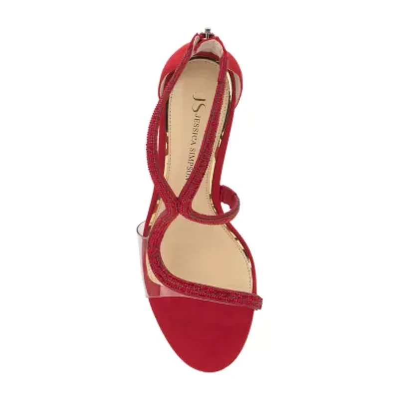 JS Jessica Simpson Jorinda Womens Round Open Toe Stiletto Heel Pumps