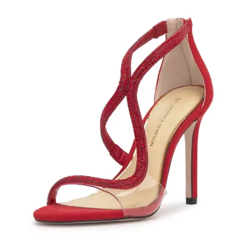 JS Jessica Simpson Jorinda Womens Round Open Toe Stiletto Heel Pumps