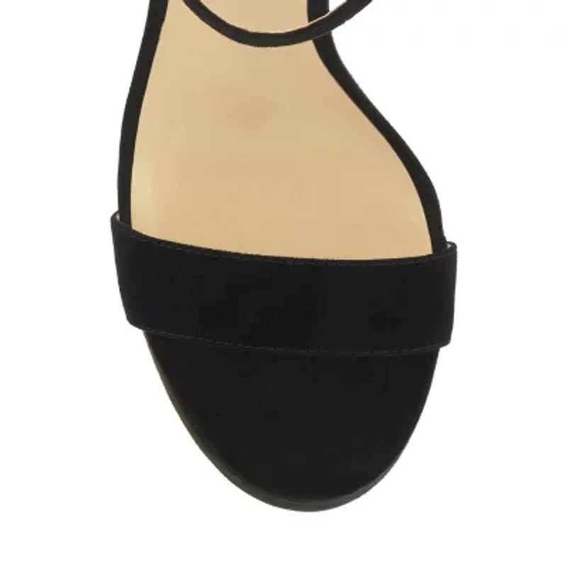 JS Jessica Simpson Xinna Womens Open Toe Chunky Heel Pumps