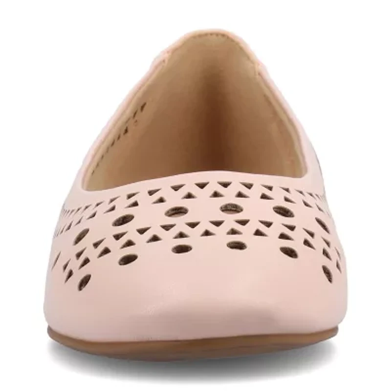 Journee Collection Kamrah Womens Round Closed Toe Ballet Flats