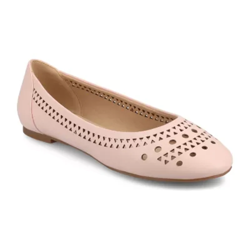 Journee Collection Kamrah Womens Round Closed Toe Ballet Flats