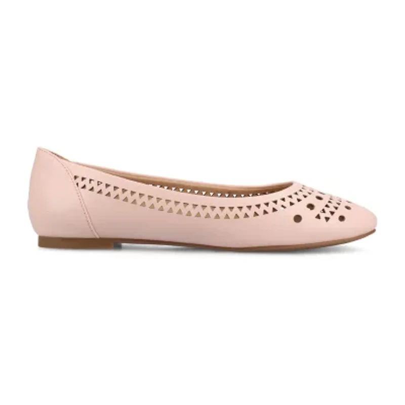 Journee Collection Kamrah Womens Round Closed Toe Ballet Flats