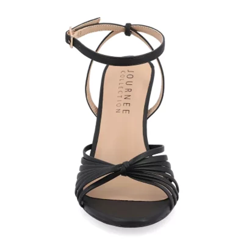 Journee Collection Vanita Womens Round Open Toe Stiletto Heel Pumps