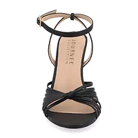 Journee Collection Vanita Womens Round Open Toe Stiletto Heel Pumps