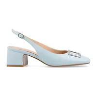 Journee Collection Everlee Womens Square Block Heel Pumps