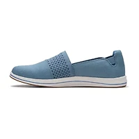 Clarks Cloudsteppers Breeze Vibe Womens Round Closed Toe Slip-On Shoe