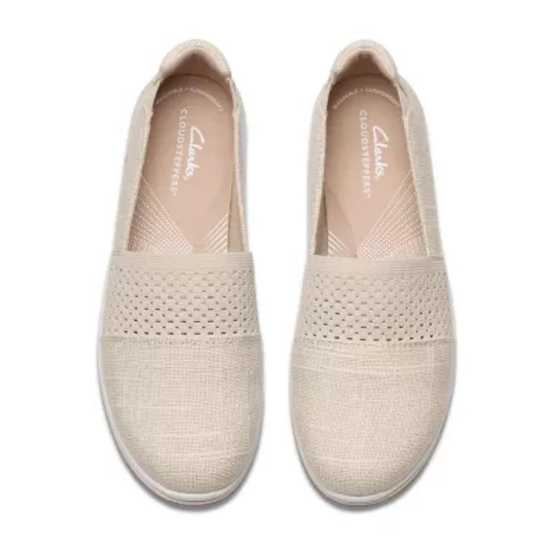 Clarks Cloudsteppers Breeze Vibe Womens Round Closed Toe Slip-On Shoe