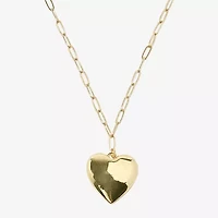 Arizona Womens Heart Paperclip 16 Inch Pendant Necklace