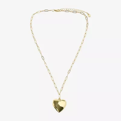 Arizona Womens Heart Paperclip 16 Inch Pendant Necklace