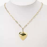 Arizona Womens Heart Paperclip 16 Inch Pendant Necklace