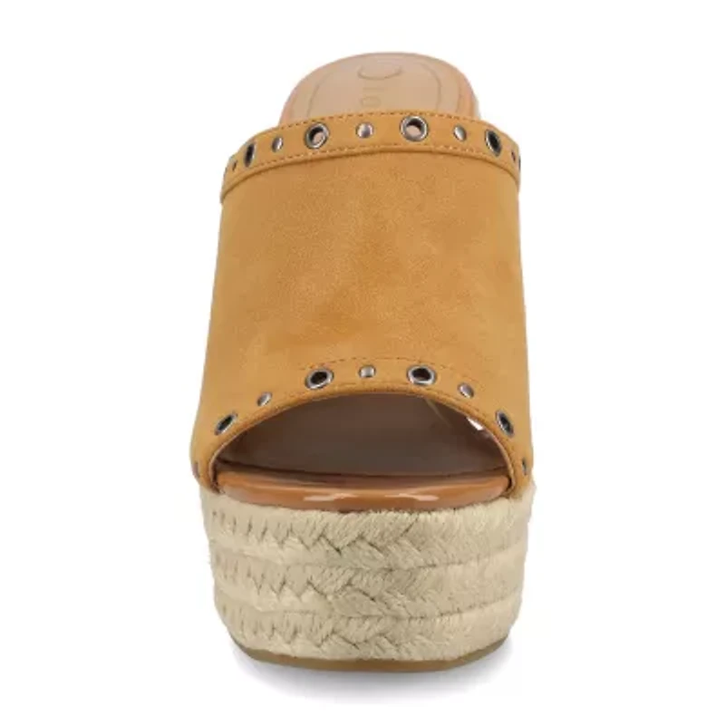 Journee Collection Womens Yari Wedge Sandals