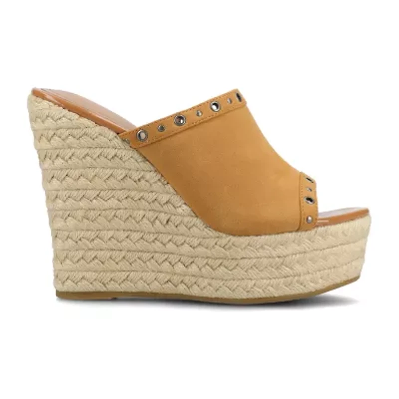 Journee Collection Womens Yari Wedge Sandals