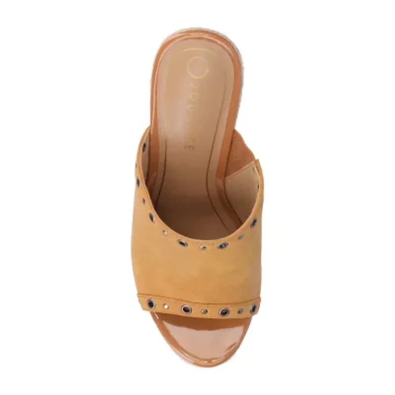 Journee Collection Womens Yari Wedge Sandals