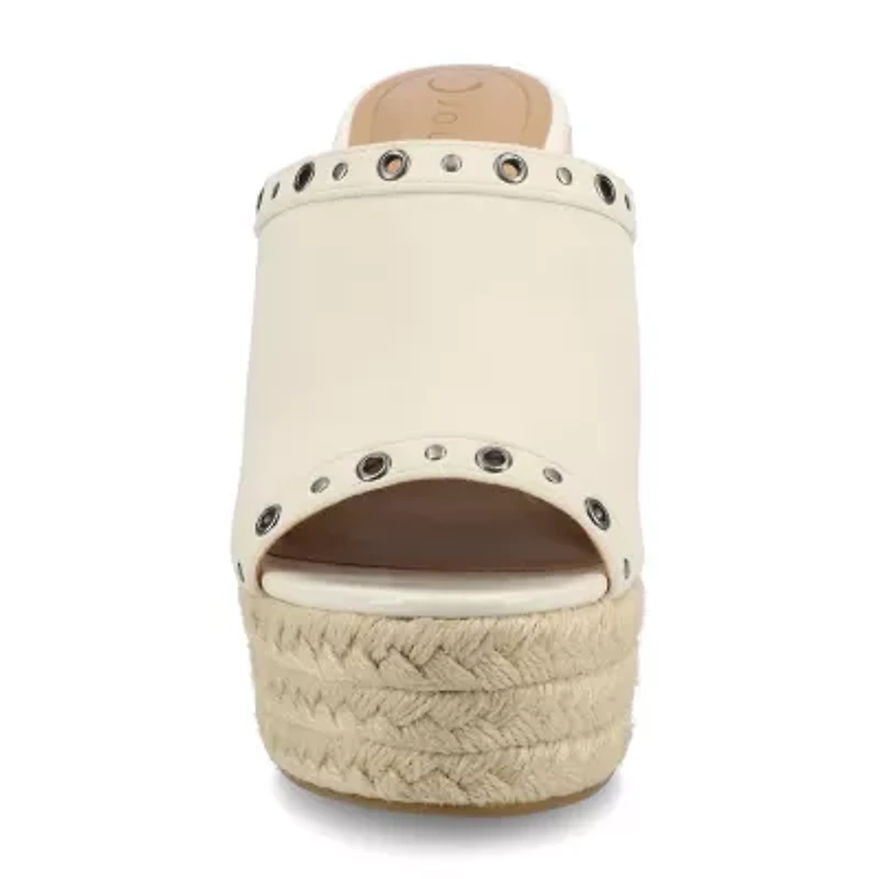 Journee Collection Womens Yari Wedge Sandals