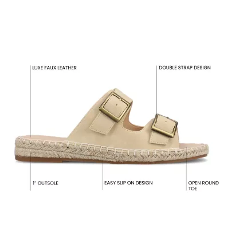 Journee Collection Womens Tresah Flat Sandals