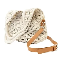 SOL and MER Macrame Large Hobo Bag