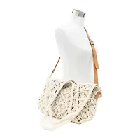 SOL and MER Macrame Large Hobo Bag