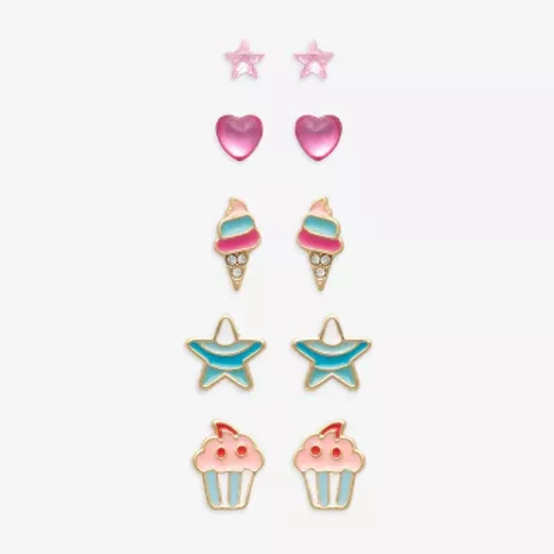 Mixit Girls Hypoallergenic 3 Pair Earring Set