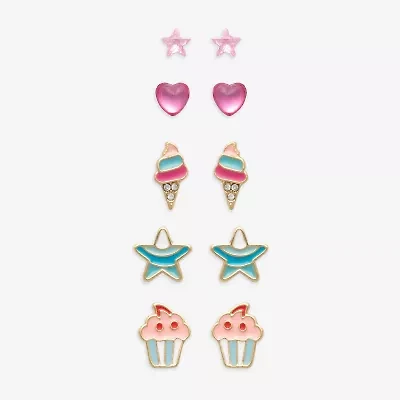 Mixit Girls Hypoallergenic 3 Pair Earring Set