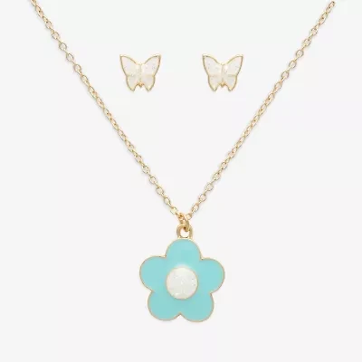 Mixit Girls Butterfly Flower Hypoallergenic 2-pc. Jewelry Set