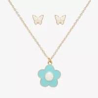 Mixit Girls Butterfly Flower Hypoallergenic 2-pc. Jewelry Set