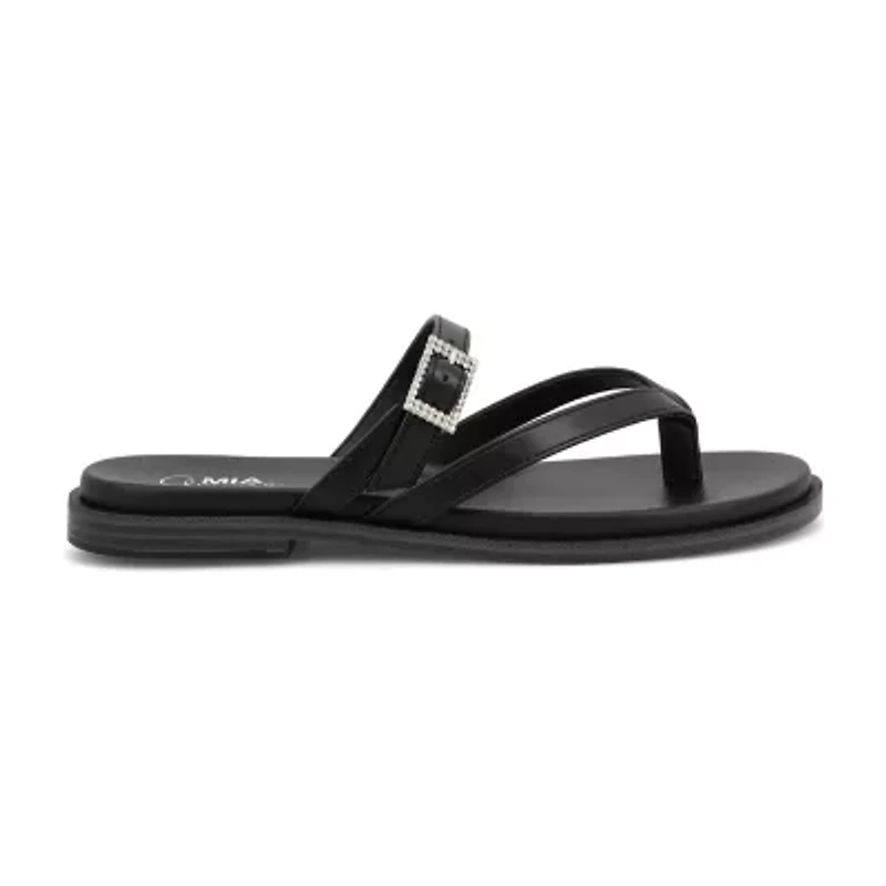 Mia Amore Womens Carrole Flat Sandals